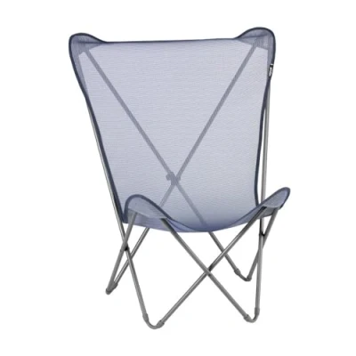 Abbildung von Lafuma Mobilier Faltbarer Butterfly Chair POP UP Strapazierfähiges &amp; Abnehmbares Batyline® Gewebe Außenstuhl für Terrasse, Lounge, Garten 1 Position, Höchster Komfort, Frankreich Blau Ozean