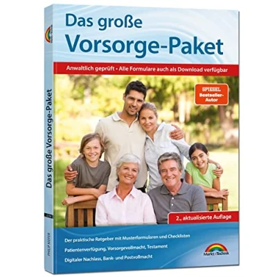 Abbildung von Das große Vorsorge Paket: Patientenverfügung, Testamente, Betreuungsverfügung, Vorsorgevollmacht Neuauflage Mit Formularen und Ausfüllhilfen: ... 2024 Ausfüllhilfen