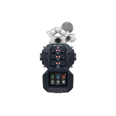 Abbildung von Zoom H8 Handy Recorder MS Pack Limitierte Sonderedition Bundle mit Mikrofonkapseln XYH 6 und MSH in Silber Geeignet für unterschiedlichste Aufnahmesitationen Schwarz &amp;