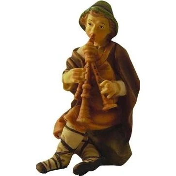 Abbildung von Unbekannt Krippenfiguren Hirte mit Dudelsack, geeignet für 7cm Figuren