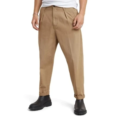 Abbildung von G Star Herren Pleated Chino Relaxed Tapered, Beige (Safari D24543 C962 B444), 31W / 30L