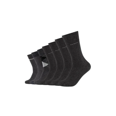 Abbildung von camano 7PACK Socken, Herren, Größe: 39 42, Anthracite melange