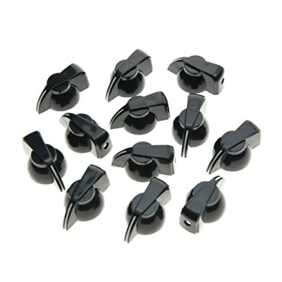 Abbildung von dopro 12 Stück Flat Top/Kopf, Vintage Set mit Gitarre und Geflügel, die Pointer Knopf Top Schwarz