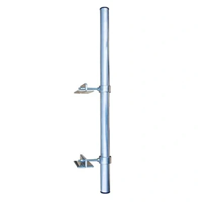 Abbildung von Premium X SAT Klemmhalter 100cm Ø 48mm Mast Stahl Geländerhalter Geländerklemmhalterung Antenne Zaunhalter Balkon Streben Halterung