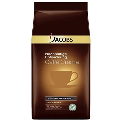 Abbildung von JACOBS Kaffee Nachhaltige Entwicklung, Café Crèma, ganze Bohne, 1 kg/Pack.