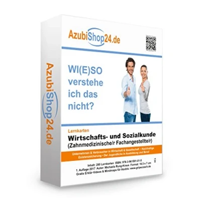 Abbildung von Prüfung Wiso Prüfungswissen Wirtschafts und Sozialkunde Zahnmedizinischer Fachangestellte /r Lernkarten Prüfungsvorbereitung Prüfung: auf die Abschlussprüfung