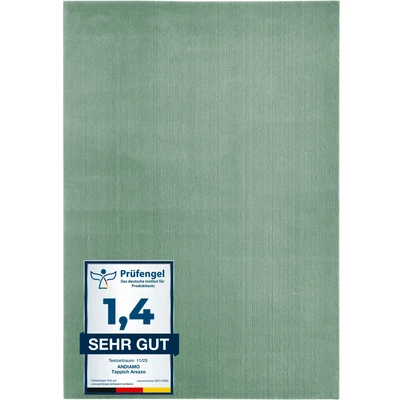 Abbildung von Andiamo Teppich &quot;Arezzo&quot;, rechteckig, Uni Farben, weicher Flor, waschbar, ideal im Wohnzimmer &amp; Schlafzimmer