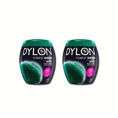 Abbildung von Dylon Neue 350g Waldgrün Maschinenfarbstoff Aushülsen 2 Pack