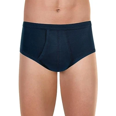 Abbildung von Eminence Herren Pur Coton Slip Taille Haute Ouvert Unterhose, Blau (Marineblau), D 7 / US XL UK 38 /FR 5 EU