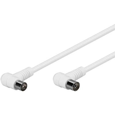 Abbildung von Goobay 67355 Koaxialkabel (3,5 m, IEC, Male connector / Female connector, Weiß, 75 Ohm)