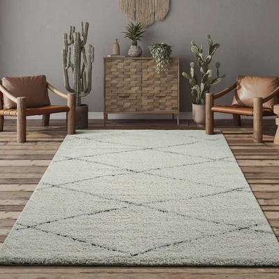 Abbildung von the carpet Teppich &quot;Ideal&quot;, rechteckig, Shaggy eleganter Wohnzimmer Hochflor