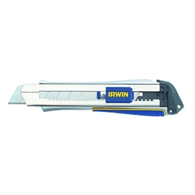 Abbildung von IRWIN 10504553 ProTouch Screw Snap Off Knife (25 Millimetre), Metal, 25 mm Blade