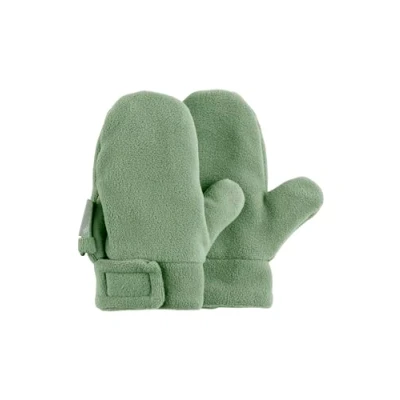 Abbildung von Sterntaler Fäustlinge mit Daumen aus Microfleece Unisex Baby und Kinder Handschuhe Klettverschluss wärmendem Futter steingrün, 3