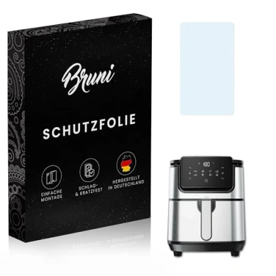 Abbildung von Bruni Schutzfolie kompatibel mit AEG AF6 1 4ST Folie, glasklare Displayschutzfolie (2X)