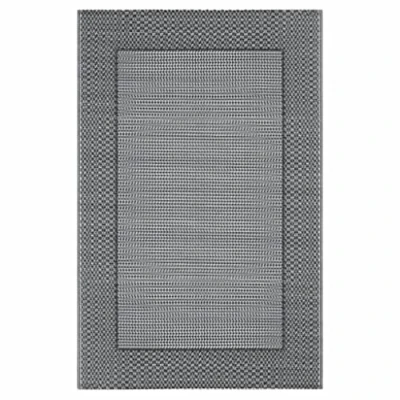 Abbildung von vidaXL Outdoor Teppich Zweischichtiger Jacquard Terrassenteppich Küchenteppich Außenteppich Indoor Terrasse Balkon Flur Küche Bad Grau 160x230cm PP