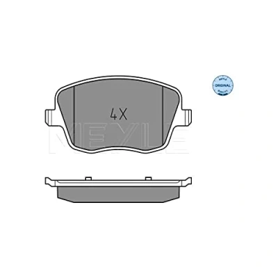 Abbildung von MEYLE 025 235 8118 Bremsbelagsatz ORIGINAL Quality Vorderachse exkl. Verschleißwarnkontakt mit Anti Quietsch Blech SKODA: Fabia 2 Combi