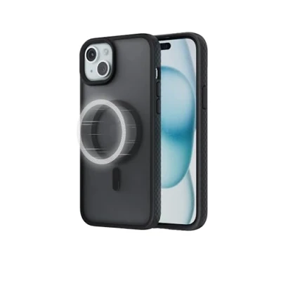 Abbildung von Anker MagGo Matt magnetische Handyhülle für iPhone 15 Plus, Ultra schlanke, Kratzfeste und robuste Schutzhülle, Case kompatibel mit MagSafe, Mattes nur Plus
