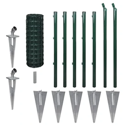 Abbildung von vidaXL Gartenzaun Eurozaun Stahl 10 x 0,8 m Grün, (1 St)