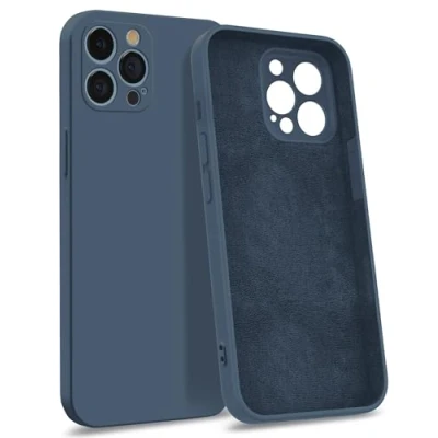 Abbildung von MyGadget Hülle für iPhone 12 Pro [ 4 Layer Struktur Schutzhülle ] Gummierte Handyhülle mit Soft Inlay &amp; Hardcase Cover außen Dunkel Blau