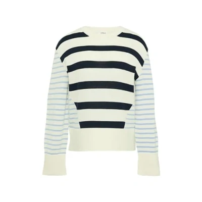 Abbildung von s.Oliver Rundhals Strickpullover, Damen, Größe: 34, Creme