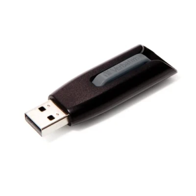 Abbildung von Verbatim Store &#039;n&#039; Go V3 USB Stick, 3.2 Gen 1, 256GB, Speicherstick mit Schiebemechanismus, 3 SuperSpeed Schnittstelle, externer Speicher für Laptop Notebook &amp; Co, schwarz