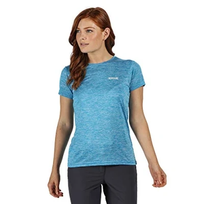 Abbildung von Regatta Damen Fingal V&#039; Quick Drying Active Short Sleeve with Graphic Print T Shirts/Polos/Westen