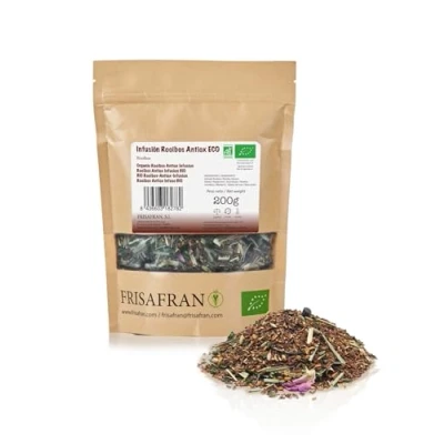 Abbildung von FRISAFRAN Bio Rooibos Antioxidans Aufguss in großen Mengen nahrhaft feuchtigkeitsspendend 200g Yogi Tee Pure Zimt Tea Roiboos