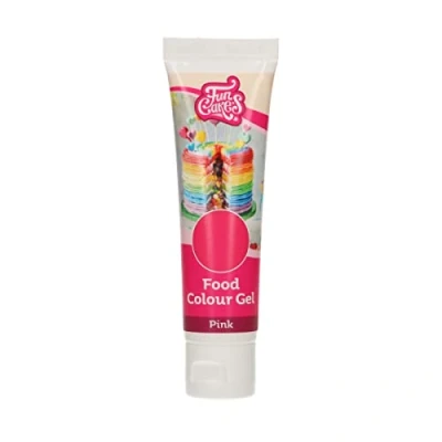 Abbildung von FunCakes Food Colour Gel Rosa: Hochkonzentrierte Lebensmittelfarbe für Teig, Creme, Fondant, Marzipan. Einfache Dosierung. Einzelne Tropfen, um lebendige Farben zu erzeugen. Halal. 30 g.