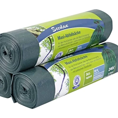 Abbildung von Secolan 211027 Maxi Abfallsack, grün, 240 Liter
