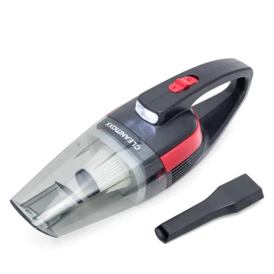 Abbildung von CLEANmaxx Akku Handstaubsauger Handstaubsauger, 2000 mAh, USB aufladbar grau/rot, beutellos, 7,4 V, tragbar, leicht, ideal für das Auto geeignet