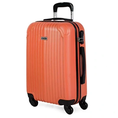 Abbildung von ITACA Handgepäck Koffer Trolley Reisekoffer Mit Rollen und Hartschalenkoffer für Vielreisende. Mandarine T71550