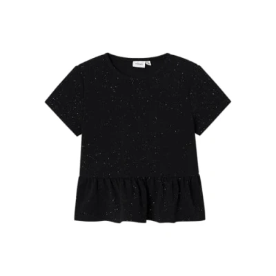 Abbildung von Name it Nkfroka Langarmshirt für Kinder, Größe: 158/164, Black