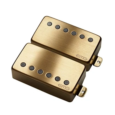 Abbildung von EMG Pickups »57/66 Pickup Set BRUSHED GOLD« für E Gitarre PU: 57/66 Farbe: Gold (gebürstet)