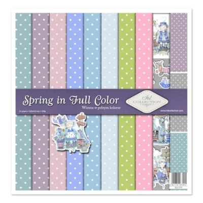 Abbildung von ITD Collection scrapbooking package 12x12 inches, paper, decorative decoupage, card making, paper size 310x320mm (SLS 074 Spring in Full Color)
