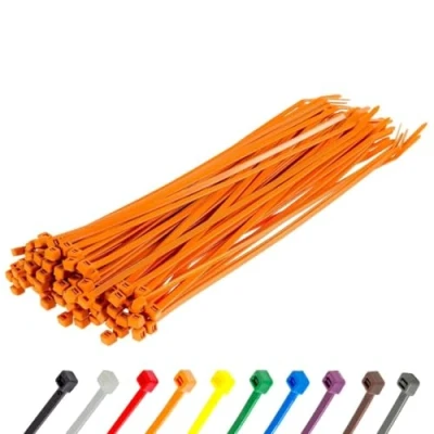 Abbildung von Gocableties Kabelbinder 100 Stück Orange, 200 mm x 4,8 mit 22,2 kg Zugfestigkeit, UV Beständig Set