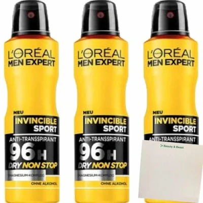 Abbildung von L&#039;Or&eacute;al Men Expert Invincible Sport 72H Anti Transpirant Deo Spray Deospray 150ml