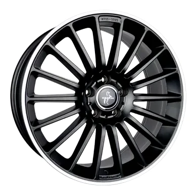 Abbildung von KESKIN 5 loch 19Zoll 112mm Alufelge KT15 SPEED mattschwarz Horn poliert KT158519511230MBLP Felge