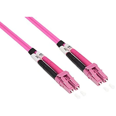 Abbildung von Good Connections OM4 LWL Kabel DUPLEX Stecker LC an Multimode 50/125 Lichtwellen Leiter, Glasfaser Kabel, Patchkabel Faser für 1 10 40 und 100 Gigabit/s Ethernet 30 m