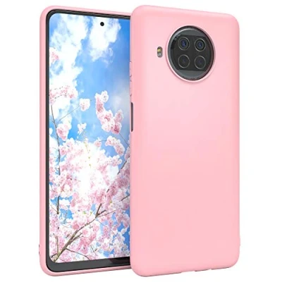 Abbildung von EAZY CASE Handyhülle Silikon mit Kameraschutz kompatibel Xiaomi Mi 10T Lite 5G in Rosa, Ultra dünn, Slimcover, Silikonhülle, Hülle, Softcase, Backcover