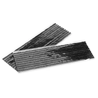 Abbildung von Autoreifen Reparatur Gummistreifen, 50 stücke Schwarzer Gummistreifen schlauchloser Reifen Reifenpanne Dichtung für Auto Motorrad (200 * 3,5 mm)