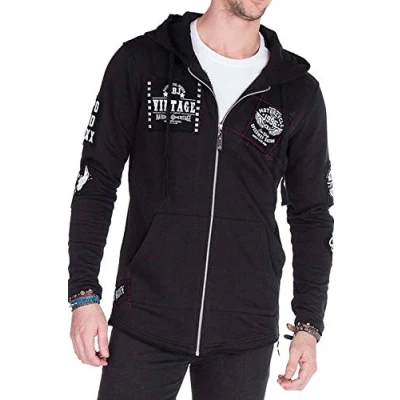 Abbildung von Cipo &amp; Baxx Sweatjacke, Herren, Größe: Large, Black
