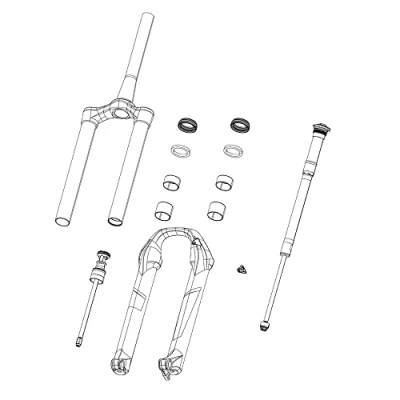 Abbildung von RockShox Unisex Erwachsene Verschlusskappe 03059367 Verschlusskappe, Schwarz, Einheitsgröße