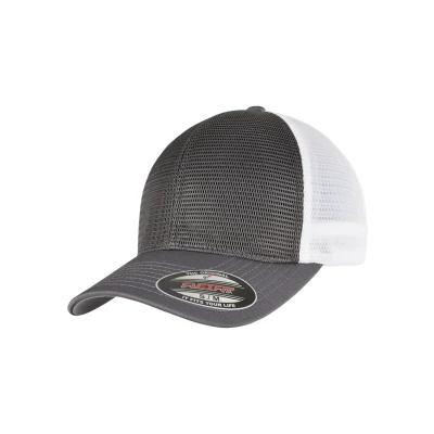 Abbildung von Flexfit Omnimesh 2TONE Cap, Größe: S/M, Charcoal/white
