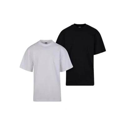 Abbildung von Urban Classics TEE 2PACK Tshirt basic, Herren, Größe: 4XL, White black