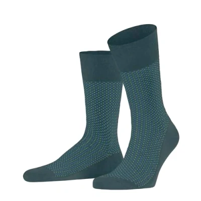 Abbildung von FALKE Herren Uptown Tie M SO Baumwolle Gemustert 1 Paar Socken, Grün (Mulberry 7448), 41 42