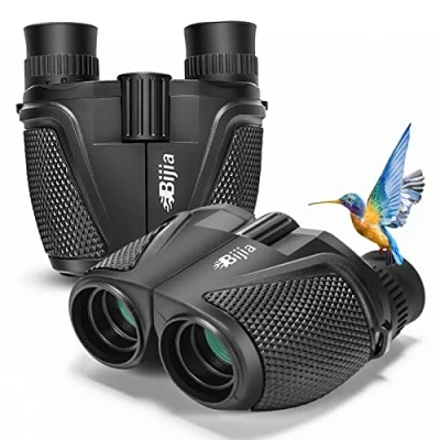 Abbildung von BIJIA 12x25 HD Heller Fernglas,Einfach Zu Fokussieren,BAK4 Prisma,FMC Linse,Wasserdicht,für Erwachsene,Kinder,Reisen,Wandern,Vogelbeobachtung,Jagd,Konzerte