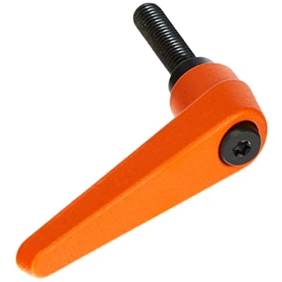 Abbildung von HALDER 24400.0361 Verstellbare Klemmhebel, Orange, d1=18 mm / d2=M8 l1=32