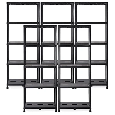 Abbildung von ONDIS24 Steckregal Lagerregal, 71 x 35 180 (H) cm, Steckregal, Kunststoffregal, 5 tlg., 15 Zoll Schwerlastregal, bis zu kg belastbar