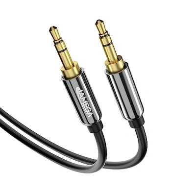 Abbildung von JAMEGA 10m Aux Kabel Klinke Stereo Audio 3.5mm Klinkenkabel kompatibel mit Kopfhörer, Smartphones, Samsung Galaxy, Echo Dot, MP3 Player, Auto, Heim/KFZ Stereoanlagen, Handy uvm.