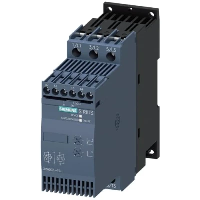 Abbildung von Siemens SIRIUS 3RW3028 1BB04 Sanftstarter S0 38A 18,5kW/400V AC200 480V AC/DC 24V